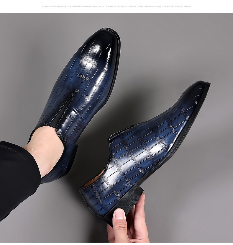 Chaussures Oxford décontractées à lacets pour hommes, idéales pour le bureau, les fêtes et le quotidien_voghion.com
