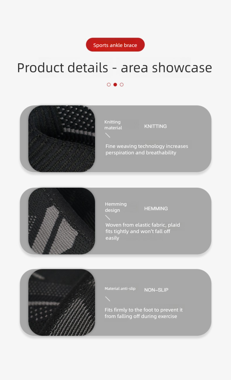 Professional Spts Suppt Nylon Knit Brace Lightweight Breathable Elastic Compression Basketball Fitness Ankle_voghion.com