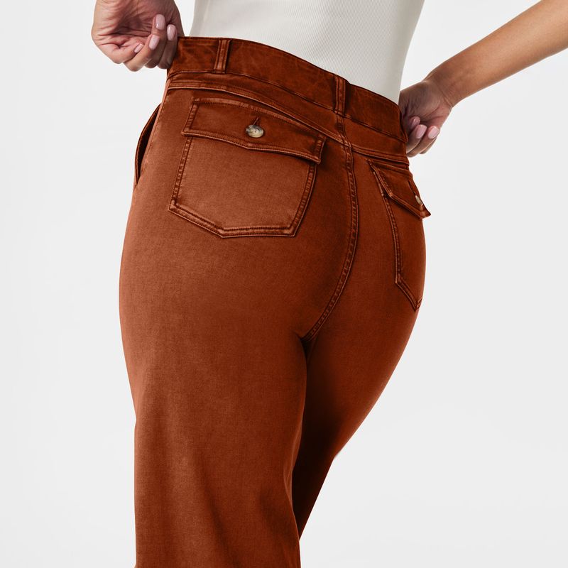 Ubrania damskie Luźne proste szerokie nogawki Spodnie typu Nine Point Jeans_voghion.com