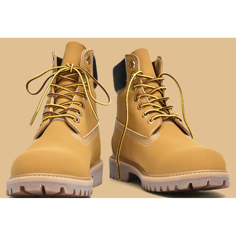 New Fall Outdoor Trend Retro Workwear Hiking Plus-size Mid-top Brown Pigskin Martens For Men_voghion.com