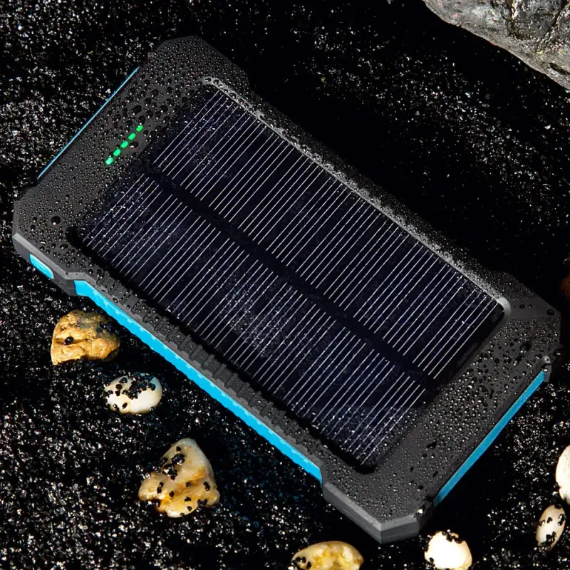 VENDA QUENTE 20000 MAh Bateria Externa Portátil Banco de Energia Solar Dual USB Carregamento Rápido Powerbank Carregador de Telefone para Smart_voghion.com