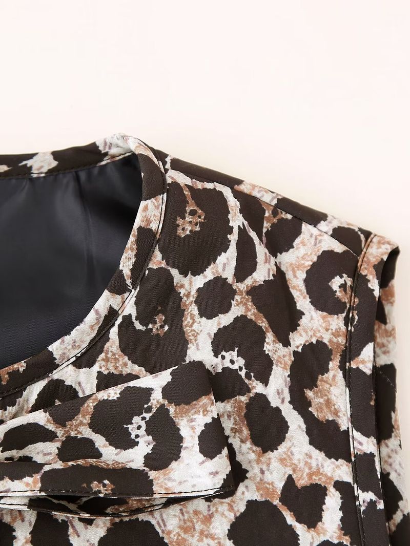 Gilet da donna con lacci modello animale alla moda slim fit primavera 2024 D16104_voghion.com