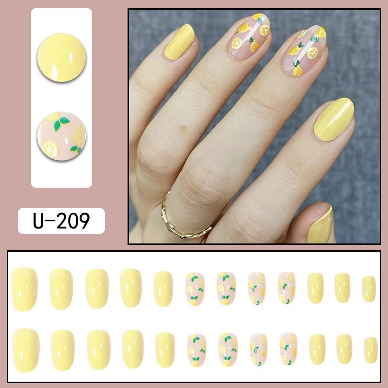 Wiederverwendbares Set mit aufklebbaren Nägeln – trendige Farbverläufe und minimalistische Designs, einfach anzubringende künstliche Nägel für mühelose Schönheit (mehrere Farben und Stile)_voghion.com