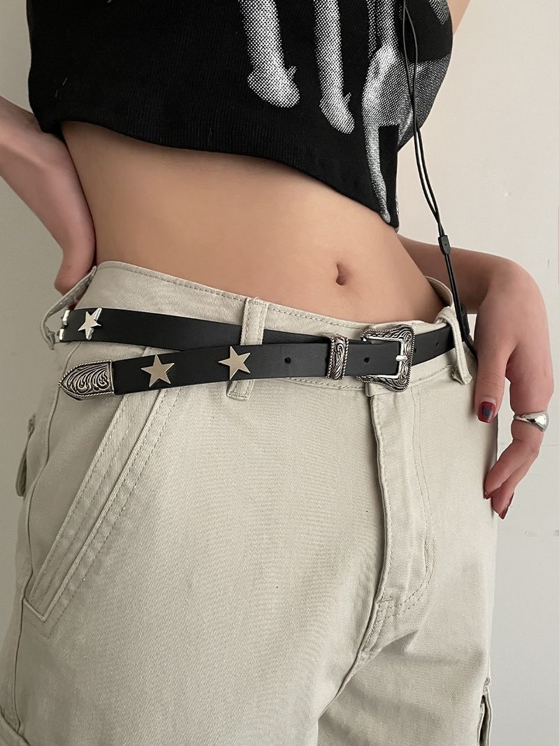 New Hundred American Women's Decoration High Grade Leather Belt_voghion.com