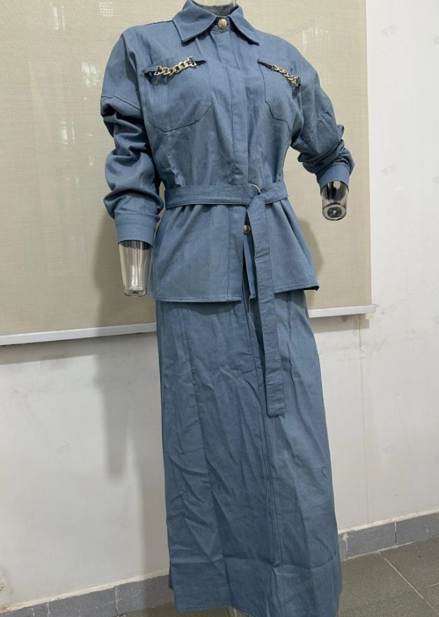 Ženska oblačila Moda Obrabljeni oprani ležerni jeans topi in krila Obleke_voghion.com