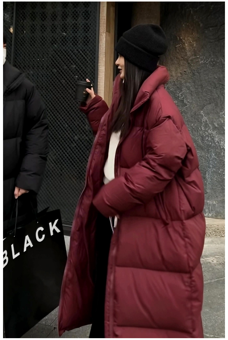 2023 Inverno Nuovo Giù Cappotto di Cotone Cappotto di Cotone Coreano di Media Lunghezza da Donna Cappotto di Cotone Sciolto Versatile Cappotto di Pane Addensato_voghion.com