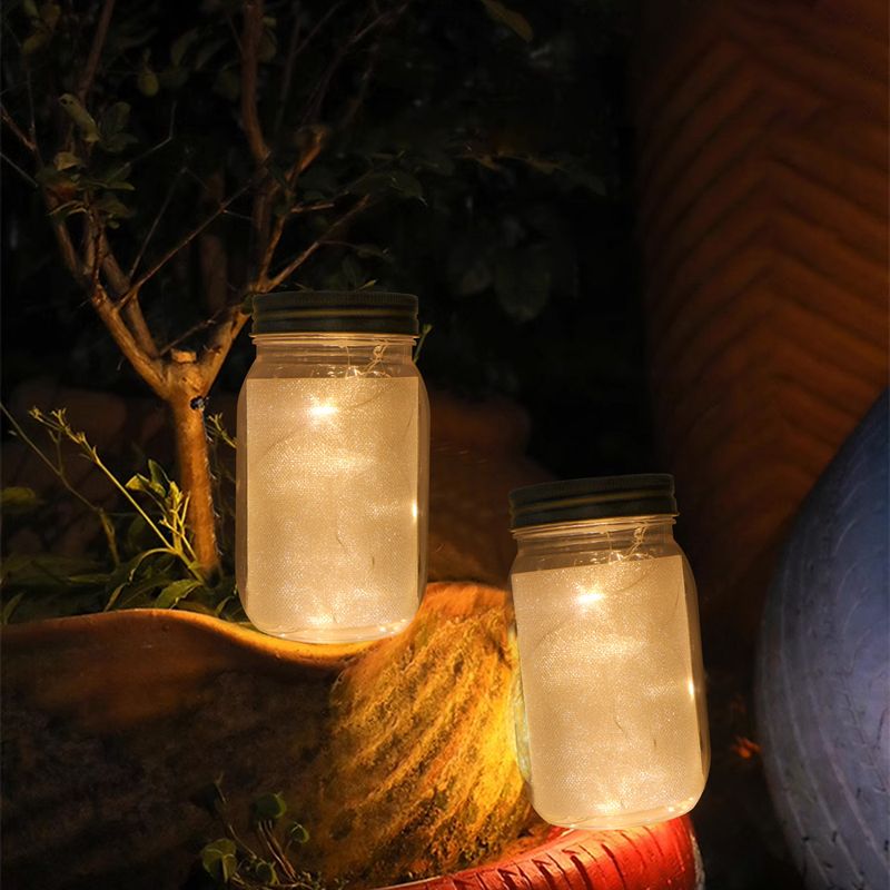 Scatola per batterie AAA transfrontaliera Coperchio per barattolo di vetro Stringa di luci in filo di rame Decorazione natalizia Stringa di luci con tappo di bottiglia stampabile_voghion.com
