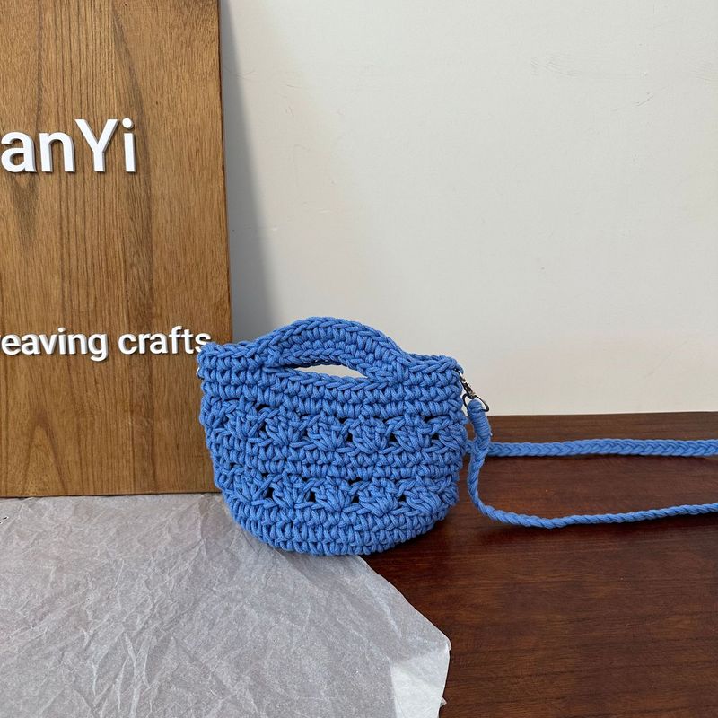 Summer Trend Handwoven Rope Art Crossbody For Women 25 New Ins Style Casual Travel Commuting Beach Bag_voghion.com