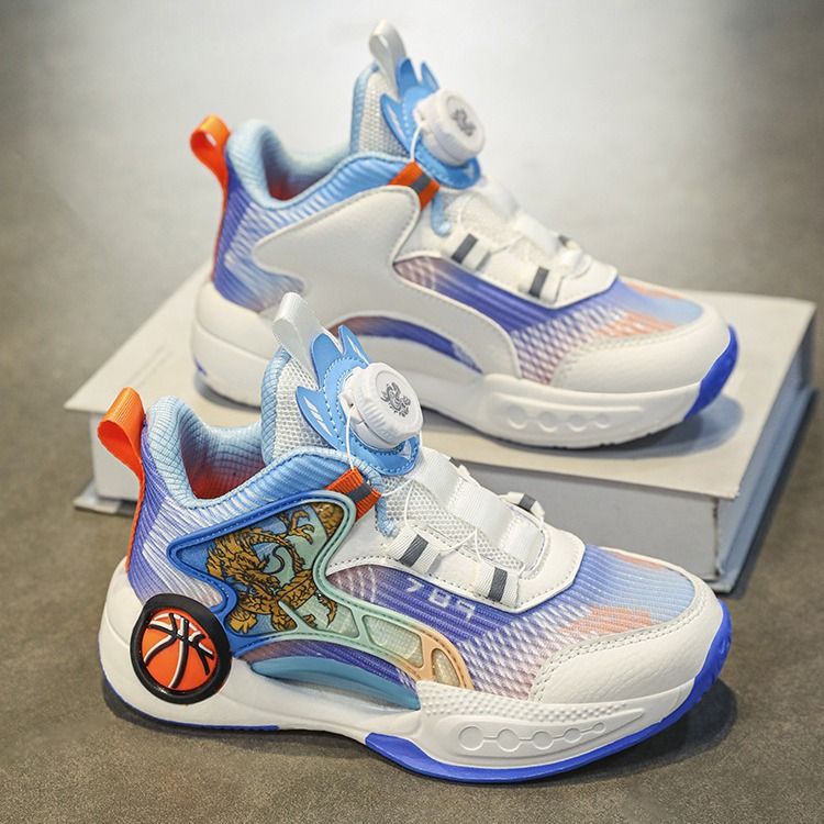 Children's New Practical Sports Basketball Shoes Mesh Breathable Girls Boys Middle And Big Kids Summer_voghion.com