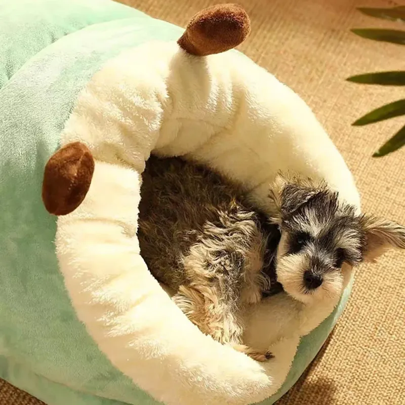 Divano letto morbido per cani, cuccia calda in peluche per cani di piccola e media taglia, nido accogliente per cuccioli, accessori per cani._voghion.com