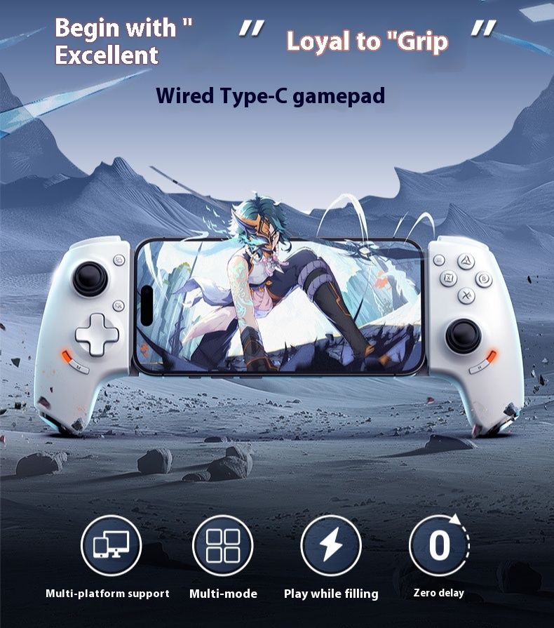 TypeCWired Bluetooth Phone Black Myth Goku žaidimų valdiklis valgo vištieną artefaktą tempia Android IOS_voghion.com
