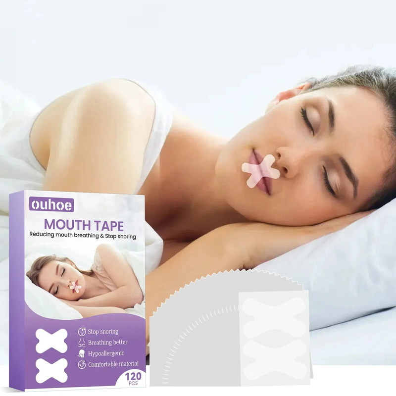 Anti Snorking Munntape Forbedre søvn Bedre Nesehjelp Pustekorreksjon Bærbar Nattsovende Lepper Orthosis Health Care_voghion.com