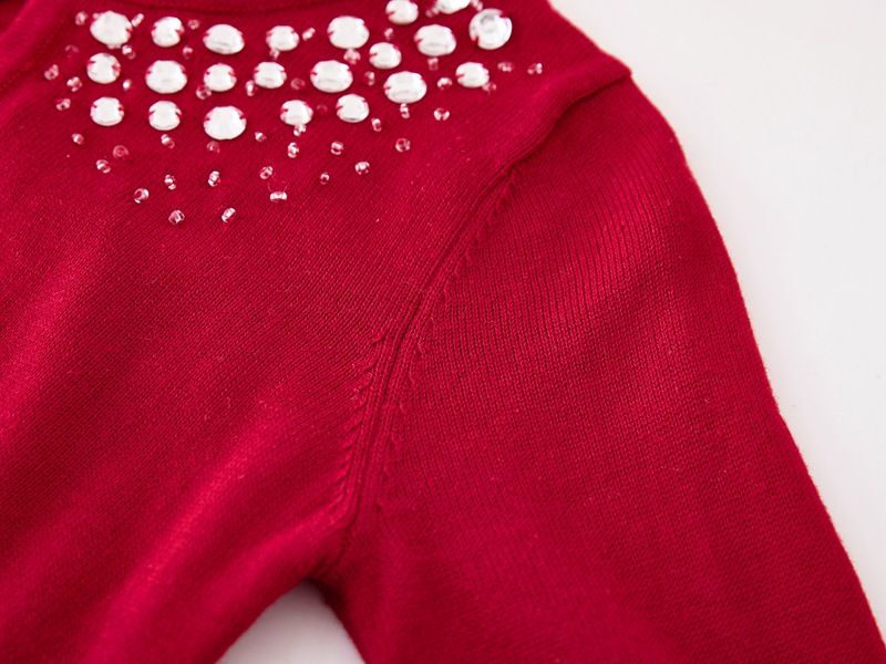 Cardigan de protection solaire fait main en perles pour filles de 8 à 16 ans – Veste d'été en tricot léger, aérée et élégante_voghion.com