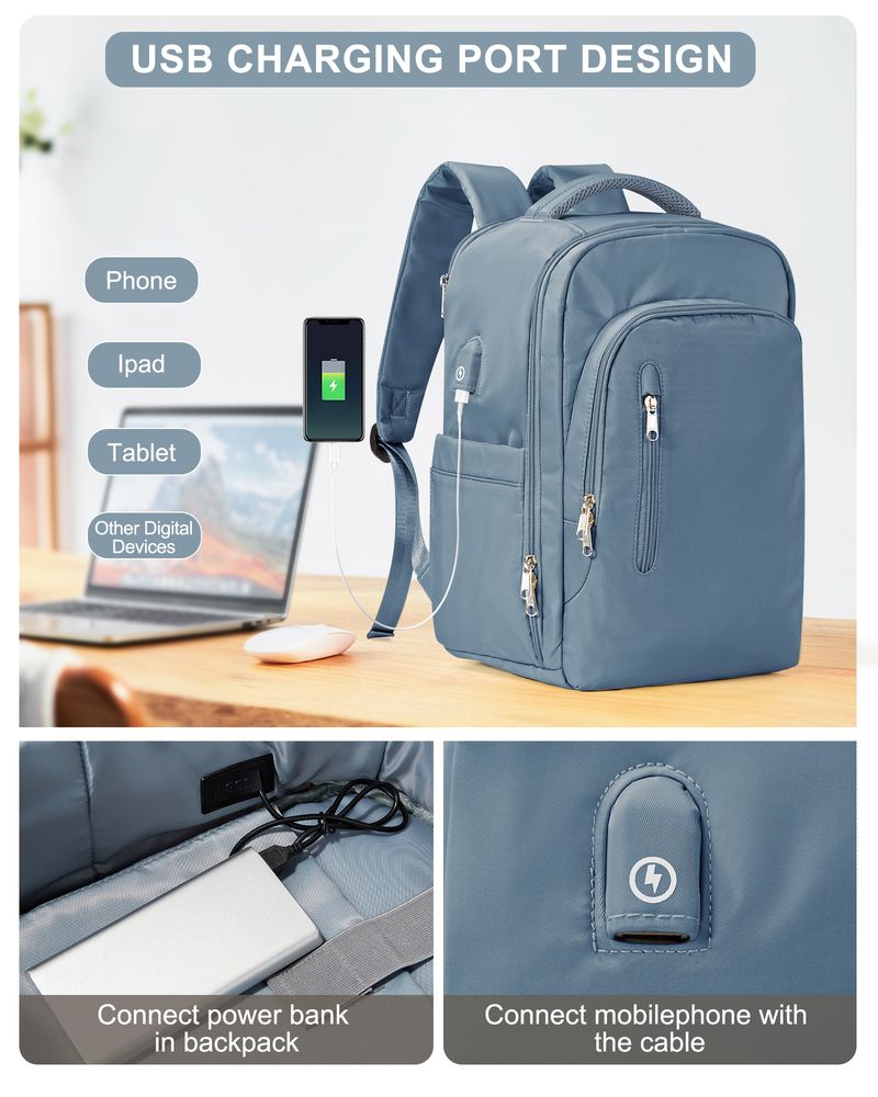 Laptoptasche für Damen, großes Fassungsvermögen, Easyjet-Handgepäck 45 x 36 x 20, Ryanair 40 x 20 x 25, Herren-Kabinenrucksack_voghion.com