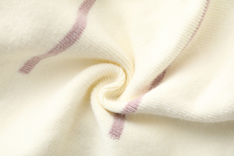 Wollkinderpullover für Mädchen, gestricktes langes Kleid, neue Schleife im Herbst/Winter 2022, kleiner duftender Wind, süße Prinzessin_voghion.com