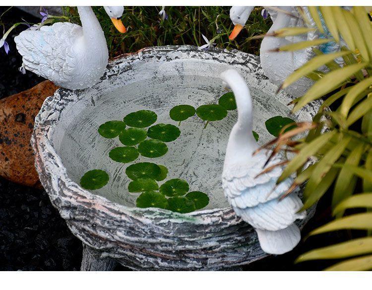 【 91% de calificación positiva 】 Planta suculenta creativa con forma de cisne para decoración de balcón, jardín, hidropónico, hierba de cobre_voghion.com