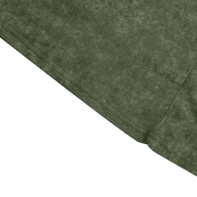 Sommer Neue Herren Gewaschene Turn-Down Kragen Button T-Shirt Übergröße Vintage Casual Kurzarm_voghion.com