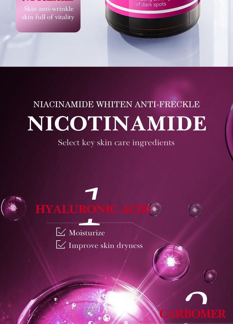 SADOER Niacinamide Whitening And Freckle Removal Serum, Hydrating And Moisturizing Pores_voghion.com