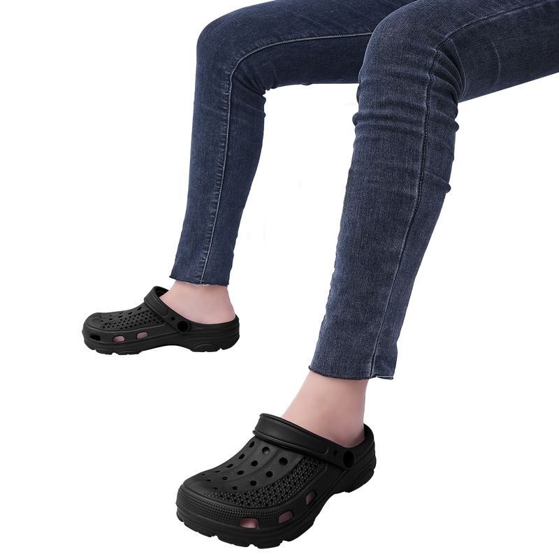 Bebealy Men Hole Clogs Slippers Men Garden Shoes For Men Arch Support Slides Summer Fashion Beach Slippers Non-slip EVA Slippers_voghion.com
