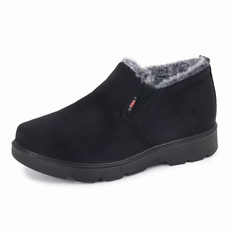 Glide Winter Neue Baumwoll-Fleeceschuhe, Stoßdämpfung, verdickte, wasserdichte Schneestiefel für Herren, kurze Stiefel, warm, alt, Peking_voghion.com