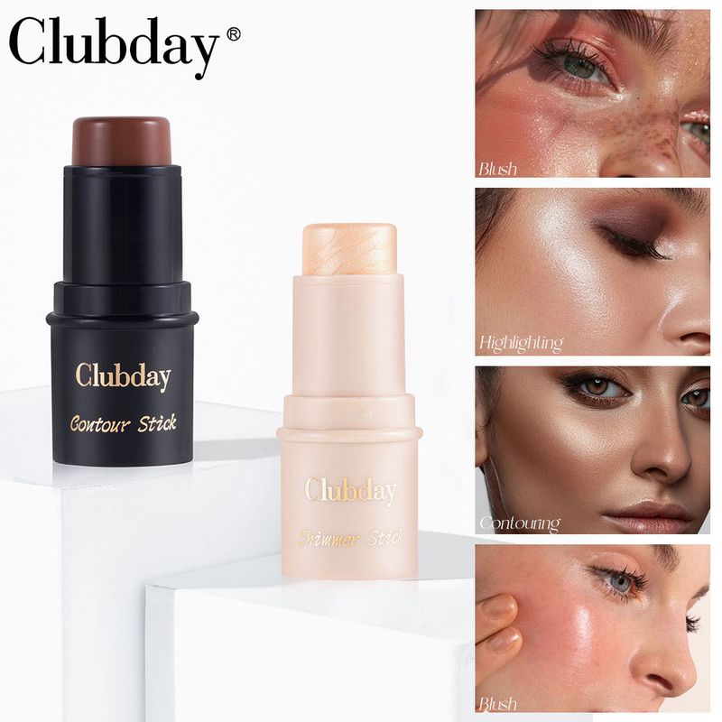Maquillaje Natural Matte Jelly Q Elastic Blush Stick Iluminador Facial Repair Stick Larga Duración Resistente al Agua_voghion.com