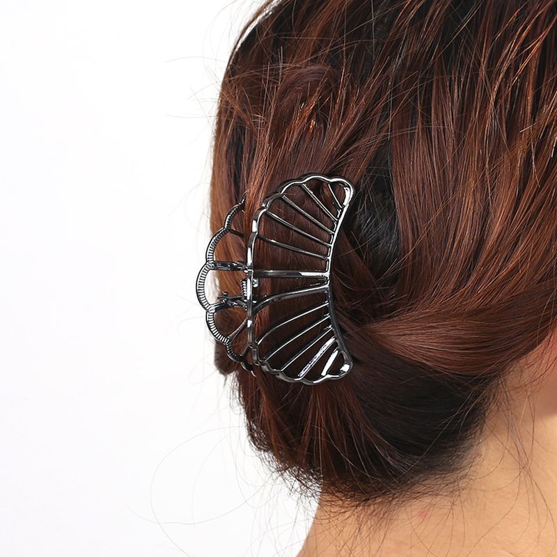 Haarschmuck Neue Stil Haarnadel Einfache Hohl Mesh Fächerförmige Haar Zubehör Große Größe Haarnadel Für Frauen_voghion.com