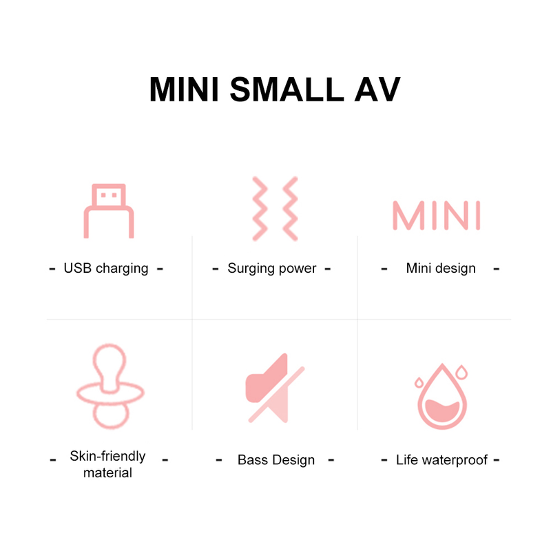 Mini vibratori con bacchetta magica per donne Stimolatore del clitoride AV Stick G Spot Massaggiatore Masturbatore femminile Sesso a_voghion.com