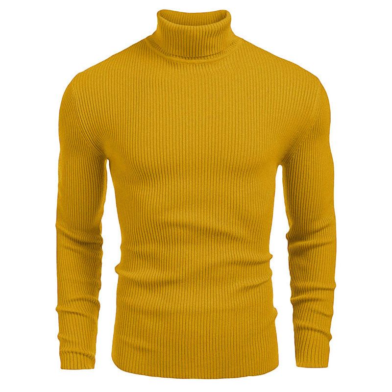 Männerkleeder Männerstrick Männer Rollkragen Hierscht-/Wanterpullover Laangärmlech Pullover_voghion.com