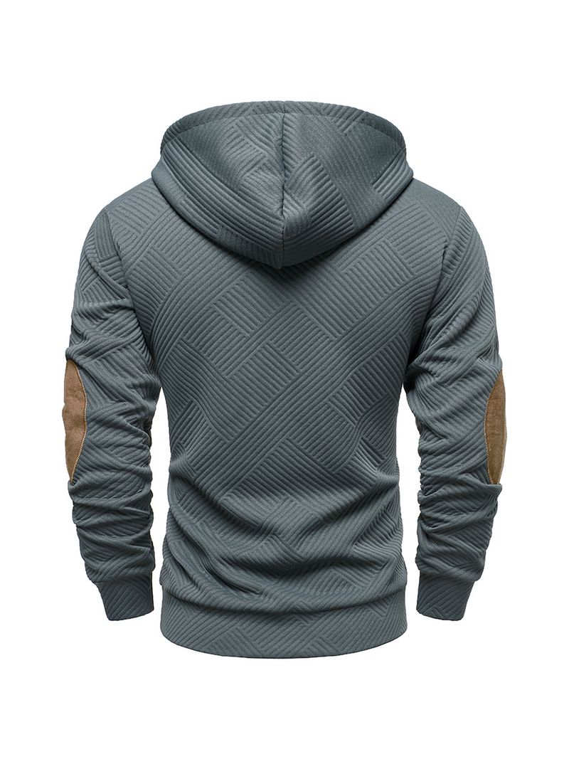 Felpa con cappuccio casual da uomo, nuova, semplice e alla moda, a maniche lunghe, sportiva_voghion.com