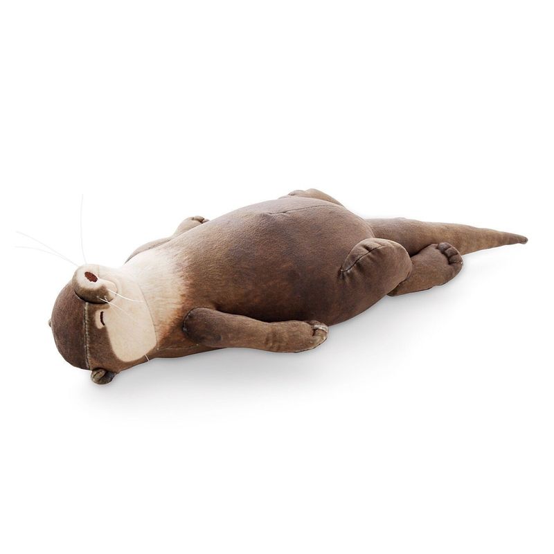NeoGear In Stock Cute Upside Down Otter Office Desktop Wrist Rest Pad Children's Creative Pencil Case Plush Anti-drop Makeup Bag_voghion.com
