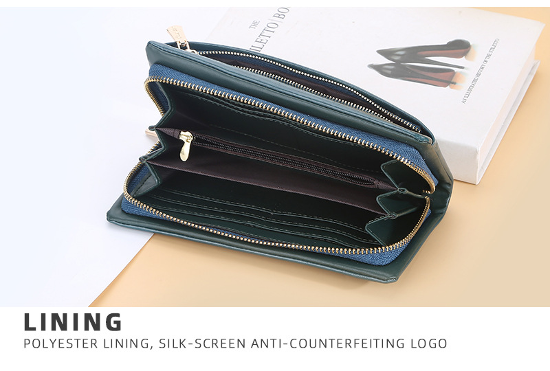 Baellerry Carteira Feminina Nova Chegada Longa Compartimento para Vários Cartões Bolsa Clutch de Alta Qualidade Moda Carteira para Celular_voghion.com