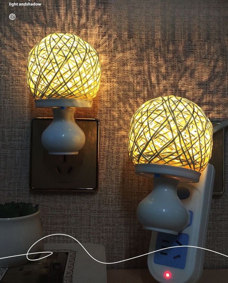 Internet Celebrity Table Night Light Dual Adjustable Color Changing Bedroom Bedside Socket Energy-saving Baby Feeding_voghion.com