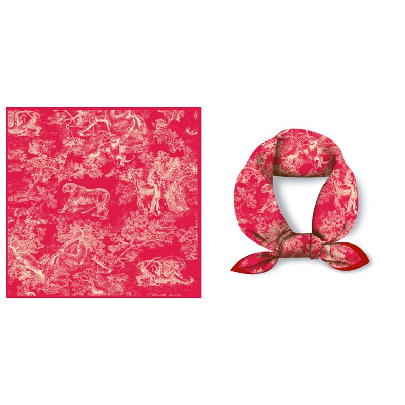 Neue twill frauen zoo kopftuch sommer simulation seide dünne professionelle flugbegleiterin quadrat schal_voghion.com
