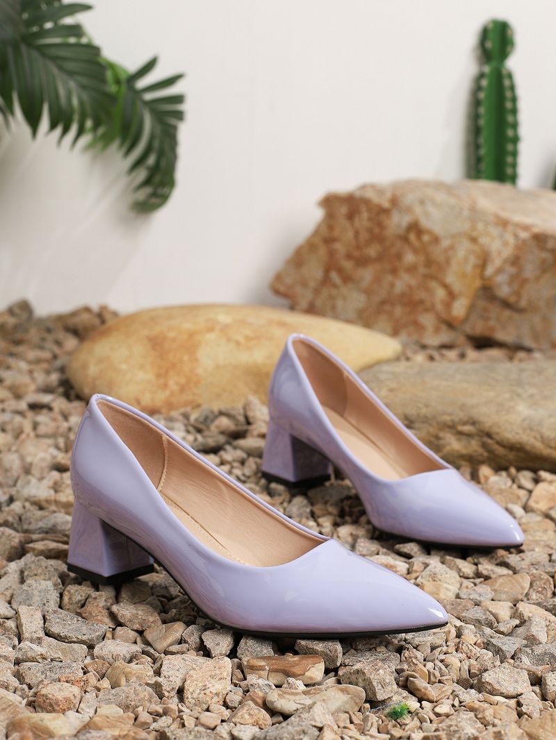 Sexy chunky women single shoes spring and autumn new temperament patent leather pointed black high heels_voghion.com