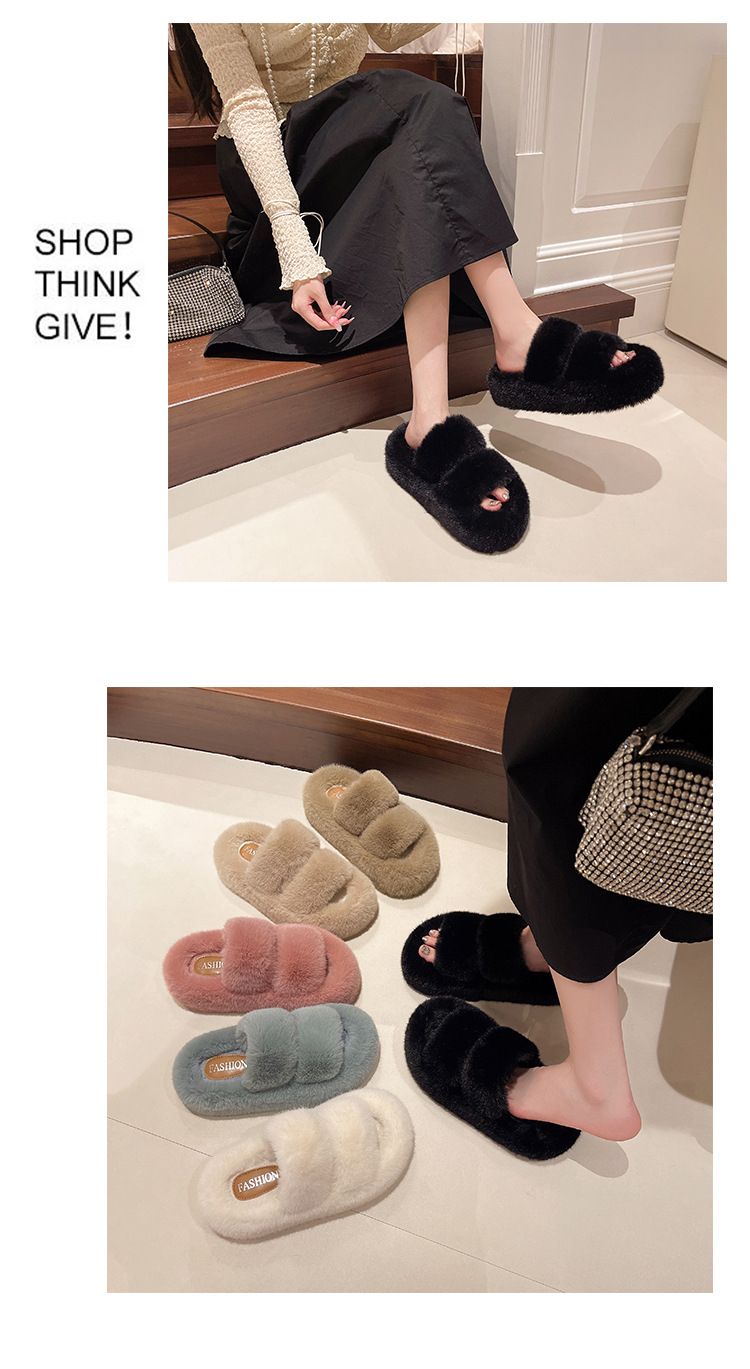 Pisar caca como si fuera esponjosa para mujeres que la usan al aire libre, artículo nuevo otoño invierno 2024, felpa de fondo grueso de gran tamaño_voghion.com