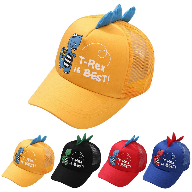 Berretto con visiera stampato con lettera ricamata per dinosauro del cartone animato per bambini per bambini adulti Berretto con visiera per cappelli da baseball per ragazze dei ragazzi di moda Haruku_voghion.com