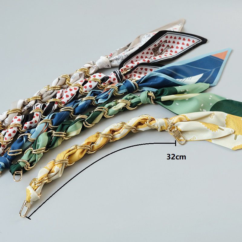 New Versatile Socialite Style Scarf Spring Summer Handbag Strap Bag Accessories Handheld Short Chain_voghion.com