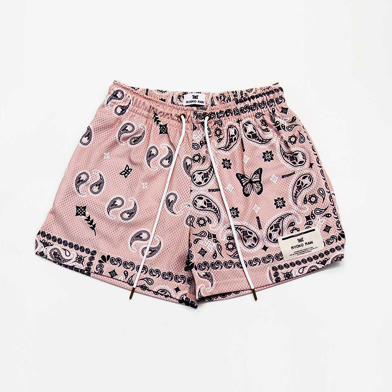Herreklær Sportshorts for par Moteriktige, uformelle sportshorts for menn og kvinner, hurtigtørkende, basketballbukser i store størrelser_voghion.com