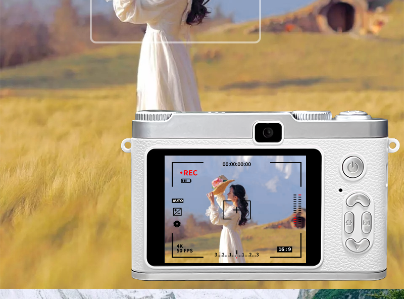 Cámara portátil para selfies con tarjeta CCD para estudiantes, HD, de 100 megapíxeles y píxeles digitales duales_voghion.com