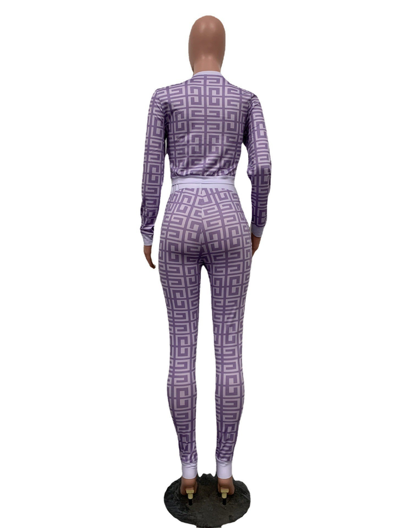 Set sexy in due pezzi con stampa digitale ad alta definizione di tendenza della moda femminile_voghion.com