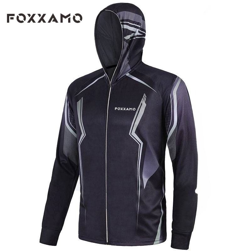 Traspirante, ad asciugatura rapida, sensazione di freschezza, protezione solare, abbigliamento da pesca antizanzare, design classico con cappuccio a maniche lunghe, umidità_voghion.com