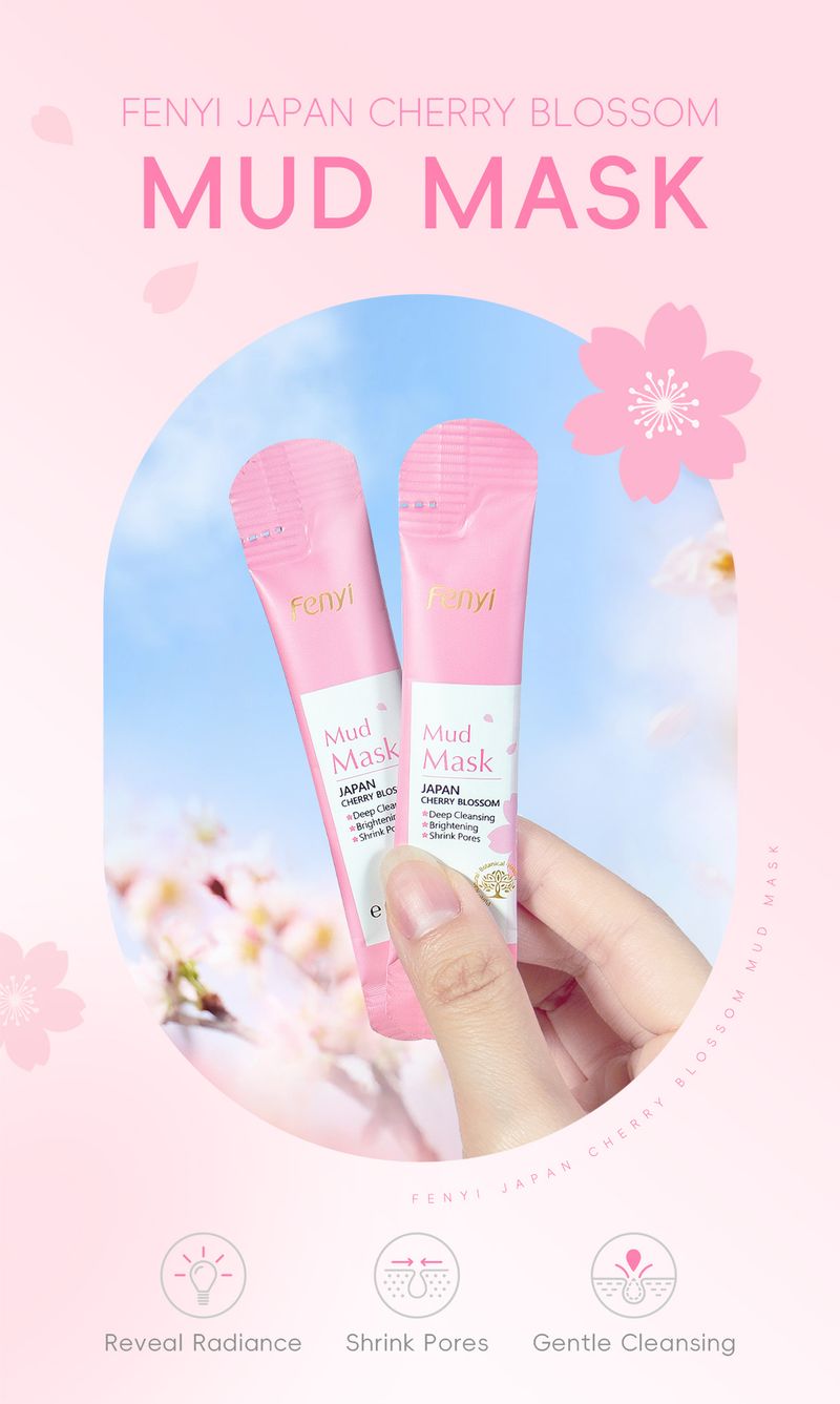 Treatments & Masks Sakura Mud Mask Box 5g*20 Hydrating Moisturizing Sleeping Mask Skin Care Products_voghion.com
