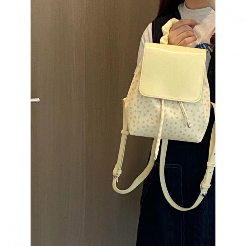 Pleated Polka Dot Women's Backpack Shopping Mini Backpack 2025 Fall/Winter New_voghion.com