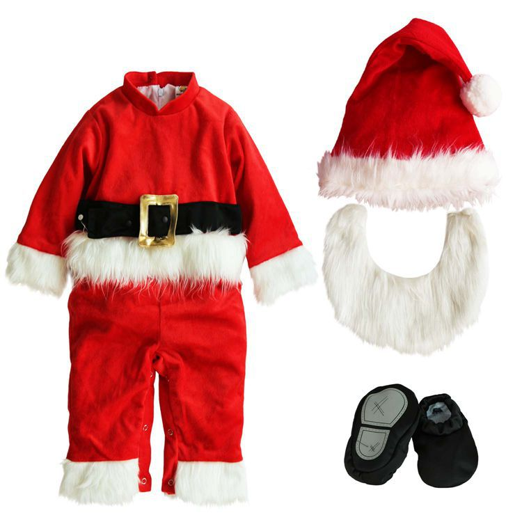 Christmas baby jumpsuit Santa Claus elf elk little snowman costume performance costume_voghion.com