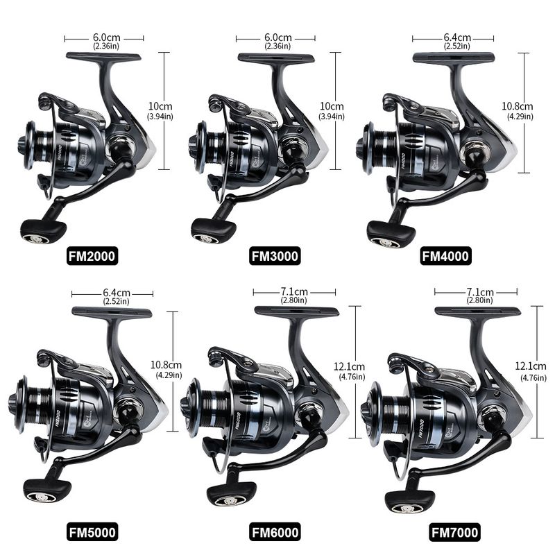 Metal Spinning 5.2:1 3+1BB Lure Sea Line Anchor Long Casting Fishing Reel_voghion.com