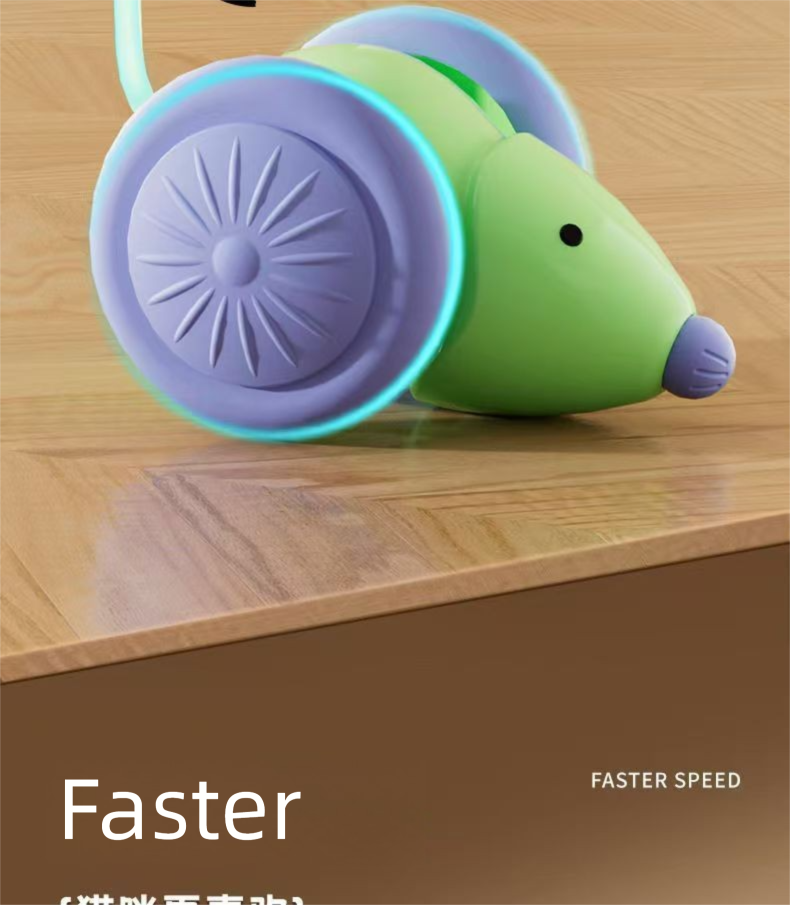 Giocattolo intelligente per auto-intrattenimento, auto da corsa elettrica, bacchetta automatica, gatto che mastica artefatto_voghion.com