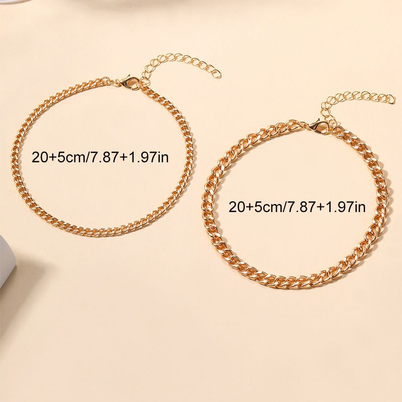 Minimalist Double-Layer Stainless Steel Anklet Women, Suitable For Daily Wear, Dates, And Parties_voghion.com