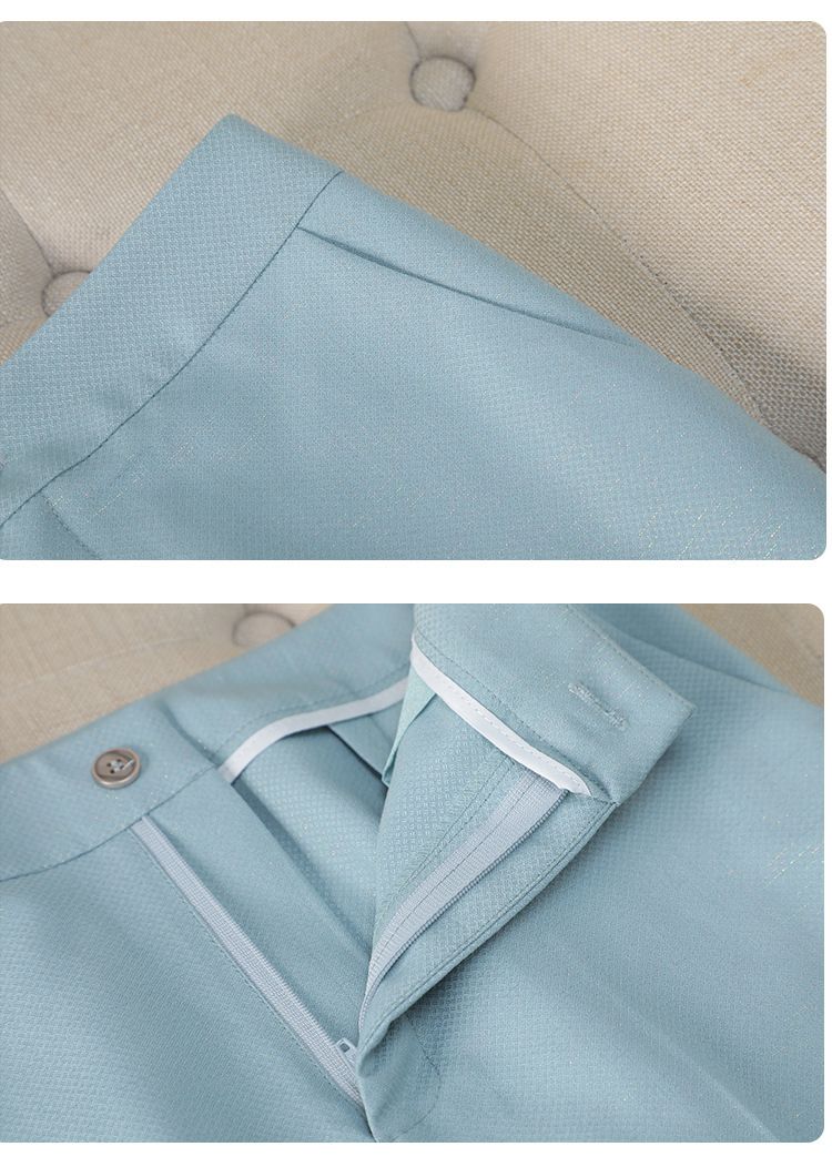 Elegantes 3/4-Ärmel-Anzugset für Damen – Slim Fit, professioneller Blazer und Hose fürs Büro und formelle Anlässe_voghion.com