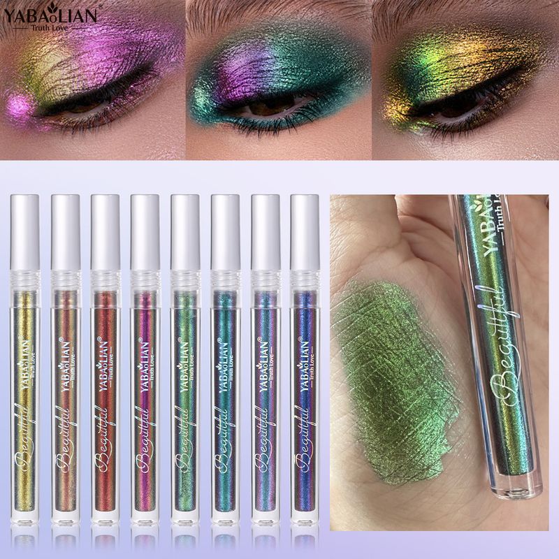 Chamäleon Flüssigkeit YABAOLIAN Auge 8-farbe Funkelnden Chamäleon Longan Schatten Honig_voghion.com