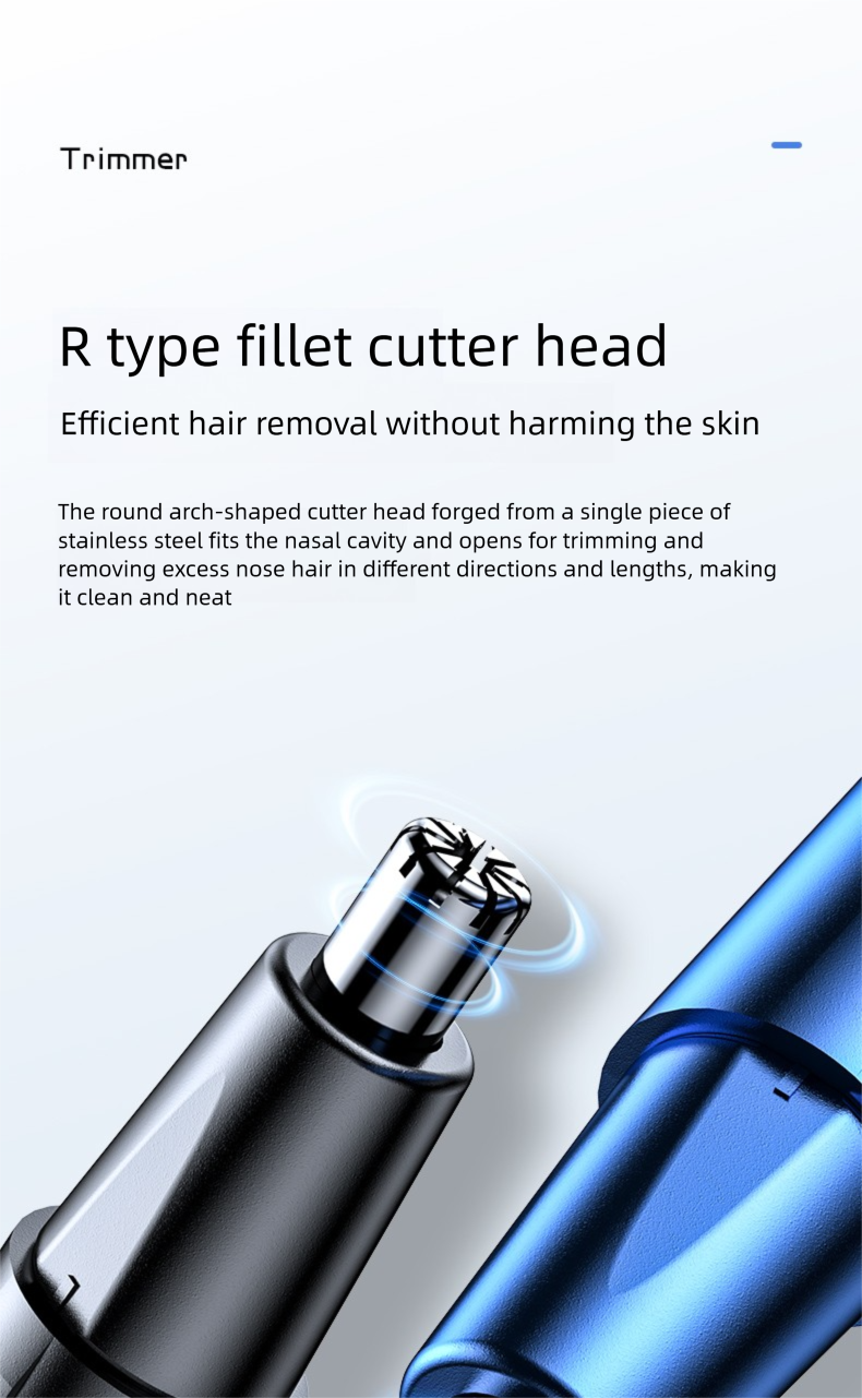 German Little Cannon Electric Trimmer Rechargeable Removal Shaver Nose Hair Remover Scissors Cleaning Tool_voghion.com